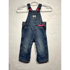 OshKosh B'gosh Denim Blue Bodysuit with Pink Accents